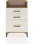 Arges Komodin Tek Raflı 3 Çekmeceli 60X30X96 Çam-Aytaşı 1