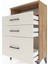 Arges Komodin Tek Raflı 3 Çekmeceli 60X30X96 Çam-Aytaşı 5