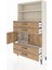 Arges Dolap 3 Raflı 4 Çekmeceli 2 Kapaklı 88X30X163 Aytaşı-Çam 4