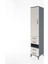 Hyperion Dolap 4 Raflı 4 Çekmeceli Tek Kapaklı 44X44X221 Antrasit-Aytaşı 3