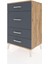 Hyperion Komodin 4 Çekmeceli 60X44X96 Çam-Antrasit 3