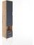 Hyperion Dolap 3 Raflı 2 Çekmeceli Tek Askılı 44X44X221 Çam-Antrasit 2