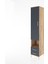 Hyperion Dolap 3 Raflı 2 Çekmeceli Tek Askılı 44X44X221 Çam-Antrasit 3