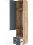 Hyperion Dolap 3 Raflı 2 Çekmeceli Tek Askılı 44X44X221 Çam-Antrasit 5
