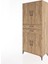 Hyperion Dolap 4 Raflı 2 Çekmeceli 4 Kapaklı 88X44X195 Çam-Çam 3