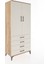 Hyperion Dolap 4 Raflı 4 Çekmeceli 2 Kapaklı 88X44X195 Çam-Aytaşı 2