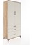 Hyperion Dolap 4 Raflı 3 Çekmeceli 2 Kapaklı 88X44X195 Çam-Aytaşı 2