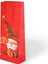 Yılbaşı Varak Baskılı Lüks Karton Çanta 12X35 - Kırmızı 4