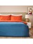 Soft Colorful Çift Kişilik Nevresim Takımı - Kiremit / Lacivert 1