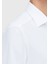 Beyaz Düz Regular Fit Dokuma Klasik Gömlek 4