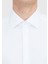 Beyaz Düz Regular Fit Dokuma Klasik Gömlek 5