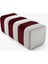 Yarmalı Bench Puff Luna V-09 Bordo 1