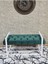 Beyaz Boyalı Metal 80 cm Puf Bench - Antre Puf - Hol Bench - Puf - Oturak - Bench Yeşil Renk 90 x 45 Boyut/ebat 2