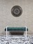 Beyaz Boyalı Metal 80 cm Puf Bench - Antre Puf - Hol Bench - Puf - Oturak - Bench Yeşil Renk 90 x 45 Boyut/ebat 3