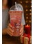 Kuromi Temalı Pembe Suluk Pipetli Buzlu Cam Görünümlü 450 ml Çift Katman Mika Su Şişesi 2647 Pembe 4