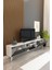Model Z 150 cm Tv Ünitesi – Dekoratif Raflı Televizyon Ünitesi Iki Kapaklı Modern Tv Sehpası | Televizyon Konsolu 2