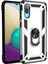 Bfs Samsung Galaxy A02 Kılıf Sofya Yüzüklü Silikon Kapak - Gümüş 1