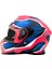 Gp My Helmet MKS002-RBW Güneş Vizörlü Şeffaf Çene Açılır Motosiklet Kaskı L 4