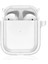 Bfs Airpods 4 (4.nesil) Shiny Şeffaf Kılıf - Beyaz 2