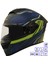 Gp My Helmet MKS001-RGBY Yarış Spoiler Güneş Vizörlü Şeffaf Full Face Motosiklet kaskı Xl 1