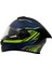 Gp My Helmet MKS001-RGBY Yarış Spoiler Güneş Vizörlü Şeffaf Full Face Motosiklet kaskı Xl 4