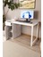Beyaz 60X120 cm Çalışma Masası, Bilgisayar Masası, Ofis Masası Çekmeceli, Dolaplı, Raflı 1