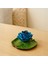 Deco Lotus Dekoratif Tabak - Mavi - 12 cm 1