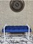 Beyaz Boyalı Metal 80 cm Puf Bench - Antre Puf - Hol Bench - Puf - Oturak - Bench Mavi Renk 90 x 45 Boyut/ebat 2