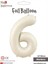6 Rakam Krem Folyo Balon 34" 1