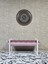Beyaz Boyalı Metal 80 cm Puf Bench - Antre Puf - Hol Bench - Puf - Oturak - Bench Pembe Renk 90 x 45 Boyut/ebat 3