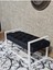 Beyaz Boyalı Metal 80 cm Puf Bench - Antre Puf - Hol Bench - Puf - Oturak - Bench Siyah Renk 90 x 45 Boyut/ebat 4
