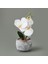 Etnik Desenli Beton Saksı Real Touch Orkide - Asorti - 28X12X12 cm 1
