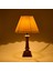 Lighting French Cottage Ahşap Ayak Abajur - Koyu Kahverengi / Krem 2