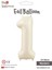 1 Rakam Krem Folyo Balon 34" 1