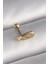 316L Çelik Gold Renk Zirkon Taşlı Kanat Tragus Piercing PRC-5460 1