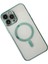 Bfs iPhone 14 Pro Max Kılıf Magneticsafe Lazer Silikon - Haki Yeşil 3
