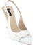 Kemer Detaylı Topuklu Ayakkabı Beyaz 3
