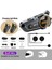 C50 Motosiklet Intercom Kask Kulaklık 1000 Mah Rgb Işıklı Bluetooth Kulaklık IP67 4