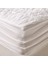 Soft Kapitoneli Sıvı Geçirmez Fitted Tek Kişilik Alez - Beyaz - 100X200 cm 3