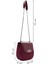 Kadın Bordo Zincir Askılı Baskılı Omuz Çantası 25WBD200714 2