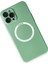 Bfs iPhone 12 Pro Kılıf Jack Magneticsafe Lens Silikon - Yeşil 3