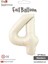 4 Rakam Krem Folyo Balon 34" 1