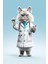 Dekoratif Doktor Kıyafetli Kedi Kanvas Tablo 1