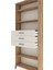 Arges Dolap 4 Raflı 3 Çekmeceli 88X30X221 Çam-Aytaşı 5