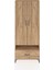 Arges Dolap 3 Raflı Tek Çekmeceli Tek Askılı 88X30X221 Çam-Çam 1