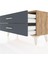 Arges Şifonyer 2 Çekmeceli 88X30X48 Çam-Antrasit 5