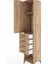 Hyperion Dolap 2 Raflı 4 Çekmeceli Tek Askılı 44X44X221 Çam-Çam 5
