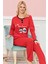 Bayan Uzun Kollu Pijama Takımı Model No 7576 2