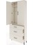 Arges Dolap 2 Raflı 3 Çekmeceli Tek Askılı 88X30X221 Aytaşı-Aytaşı 4