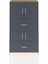 Arges Dolap 3 Raflı 2 Çekmeceli 4 Kapaklı 88X30X163 Çam-Antrasit 1
